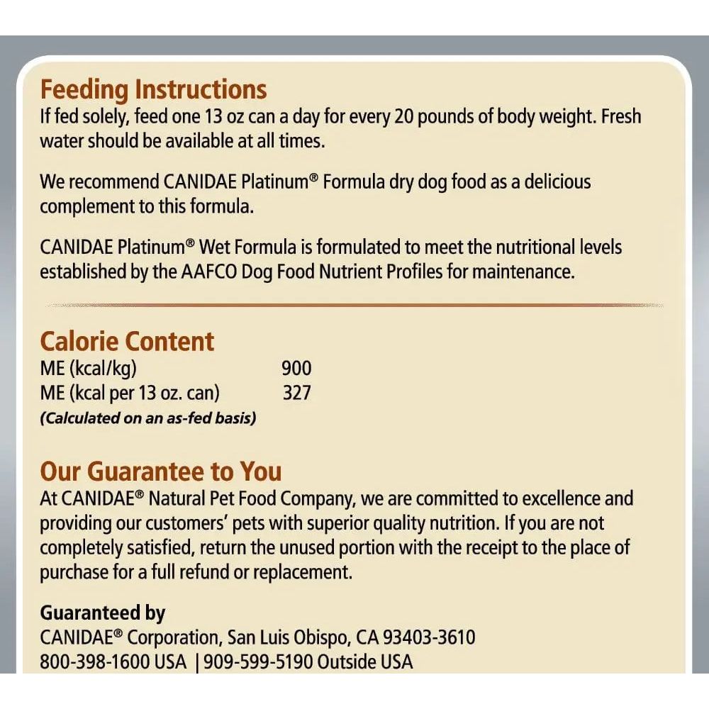 Canidae Canned Dog Food All Life Less Active Formula 13 oz.